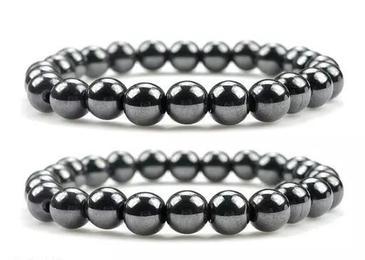 Natural Beads Magnetic Crystal Stone Bracelet (Pack of 2)