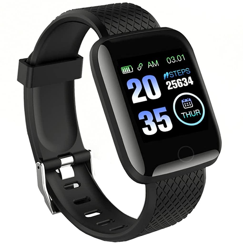 Smart Fitness Band with Heart Rate Activity Tracker, Step and Calorie Counter, Blood Pressure, OLED Touchscreen for Men/Women