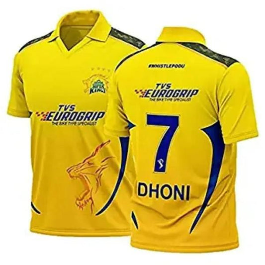 Dhone CSK Dry Fit Soft Fabric 180GSM T-Shirt