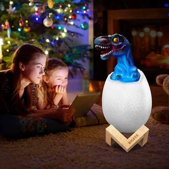 3D Dinosaur Night Lights - Multi Colour