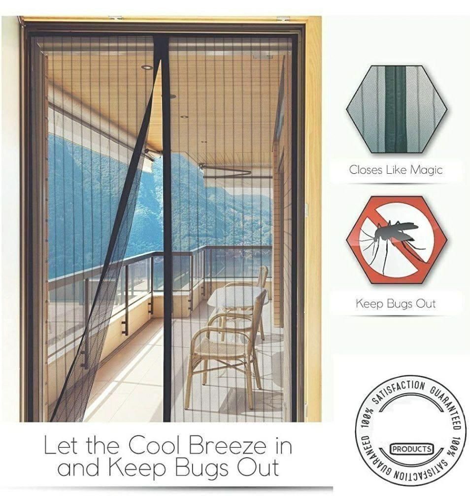 Anti Mosquito Door Mesh Curtain - Foldable (Pack of 2)