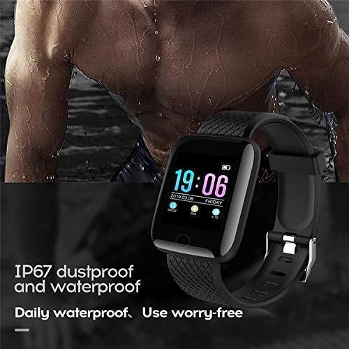 Smart Fitness Band with Heart Rate Activity Tracker, Step and Calorie Counter, Blood Pressure, OLED Touchscreen for Men/Women