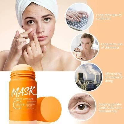 Face Mask Stick - Purifying Orange Vitamin C Clay