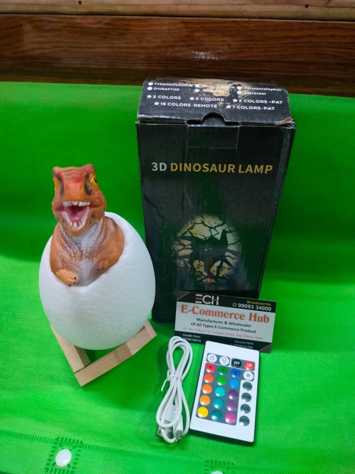 3D Dinosaur Night Lights - Multi Colour