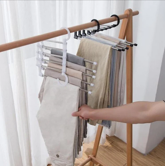 Multipurpose Hanger - 5 in 1 Closet Organizer (Pack of 2)