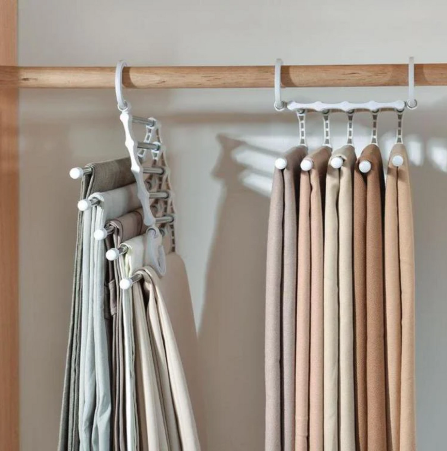 Multipurpose Hanger - 5 in 1 Closet Organizer (Pack of 2)