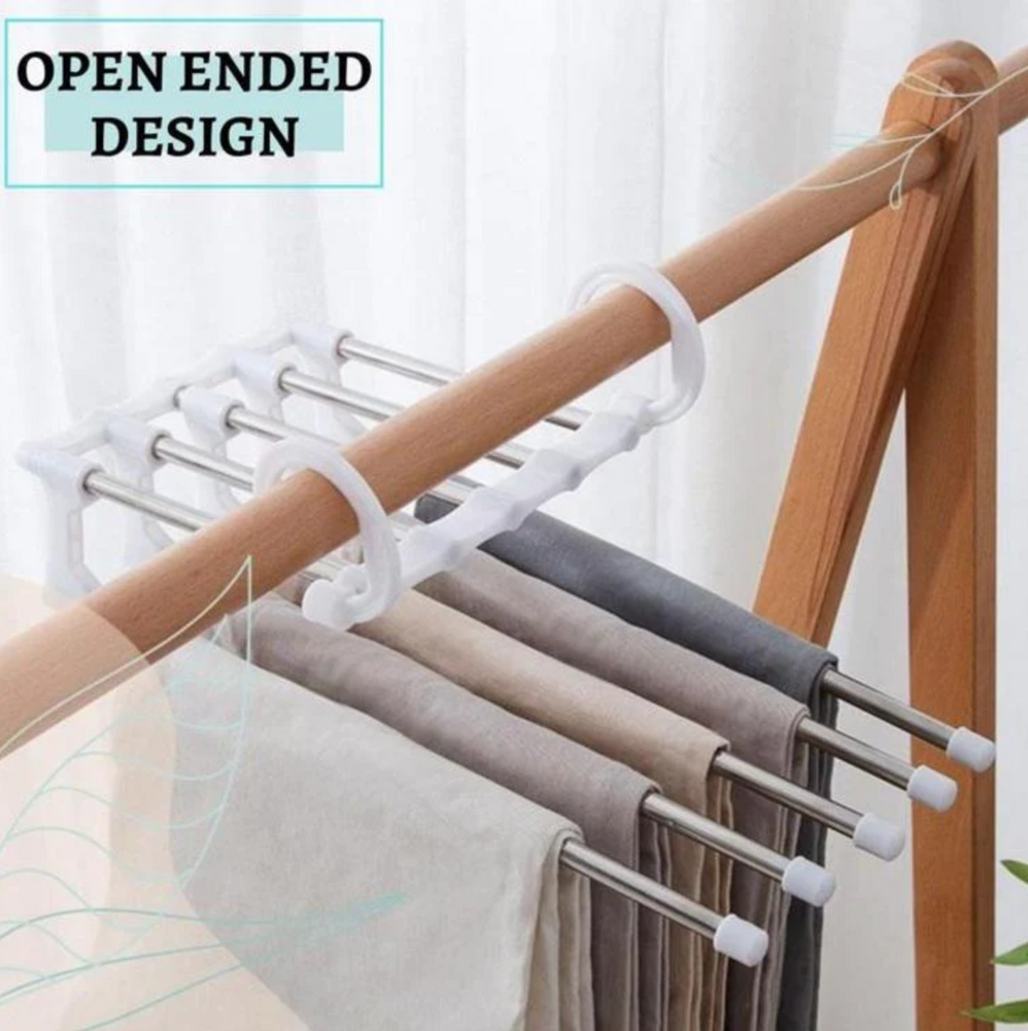 Multipurpose Hanger - 5 in 1 Closet Organizer (Pack of 2)